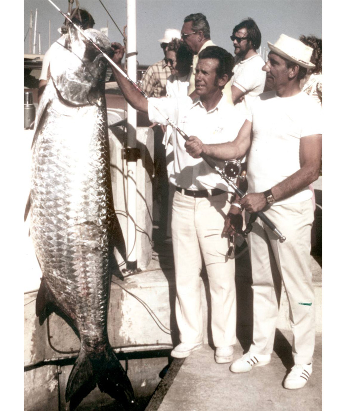 gus bell with 243 pound tarpon