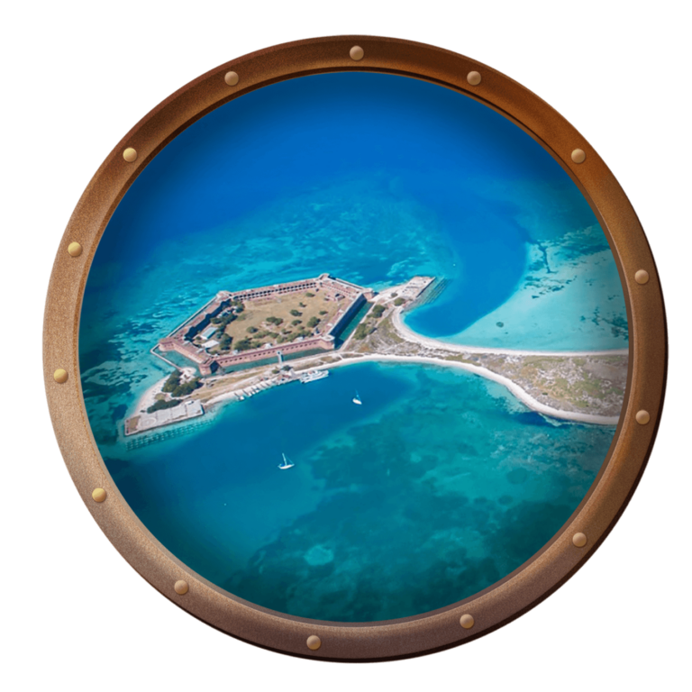 aerial view of Dry Tortugas National Park